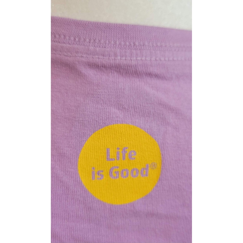 Life Is Good American Floral Heart Cotton Tee - Picture 7 of 7